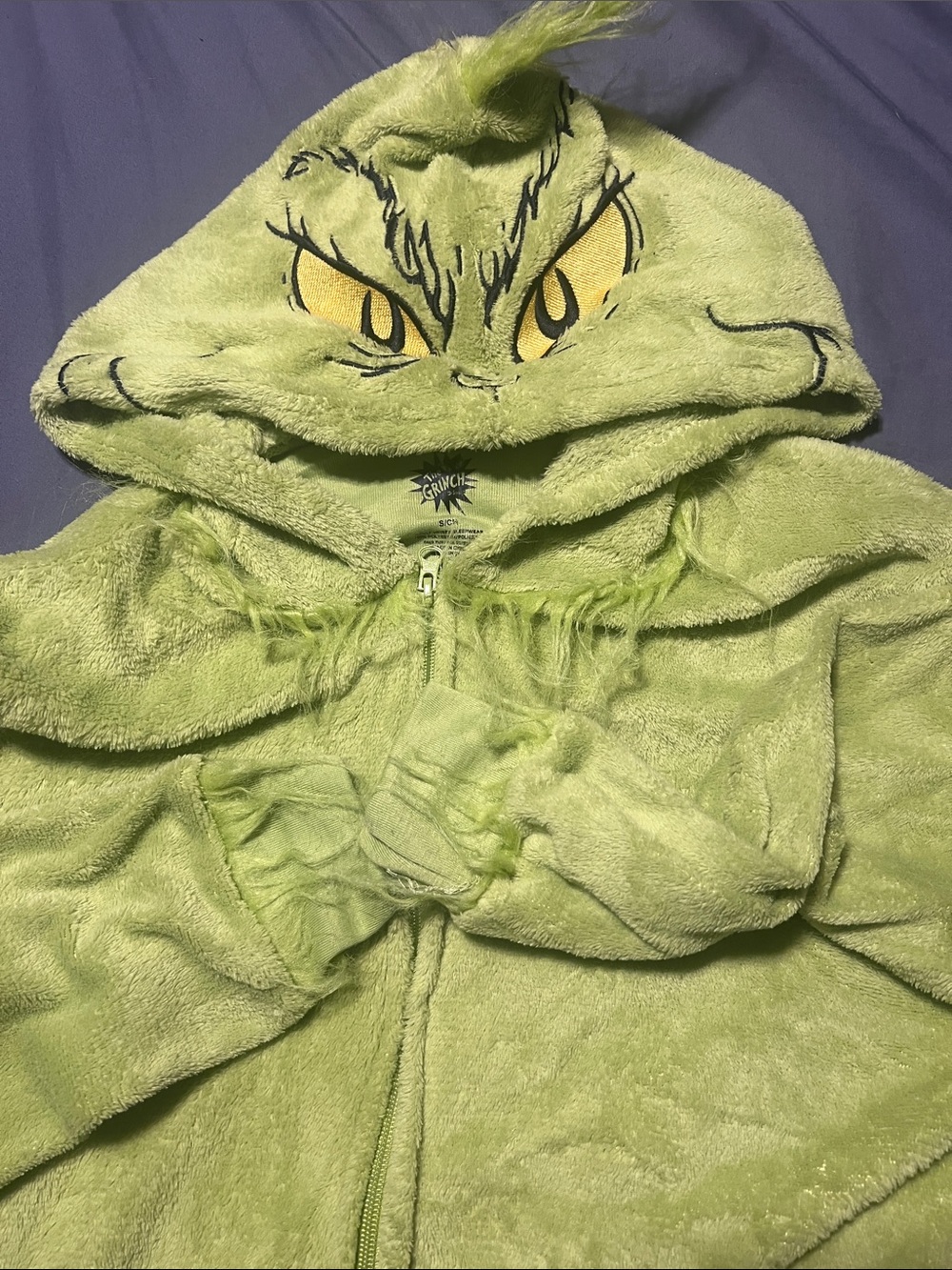 Unisex Grinch onesie adult small
